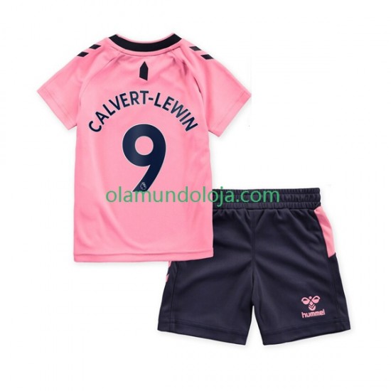Camisola Everton Calvert-Lewin 9 Criança Equipamento Segundo 2022-2023 Manga Curta